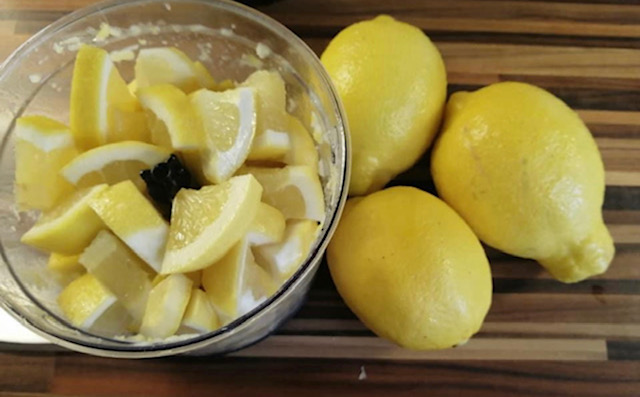 лимон в блендер