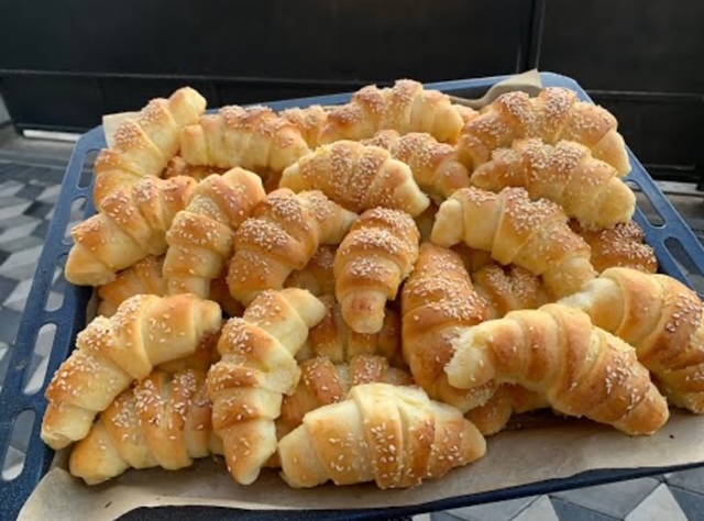 изпечени кифлички