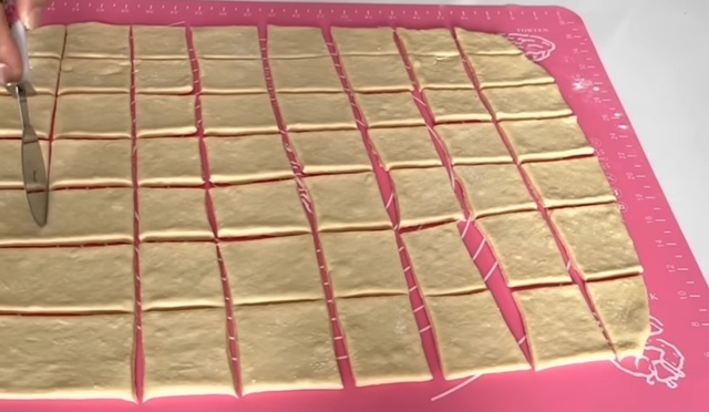 квадрати от тесто