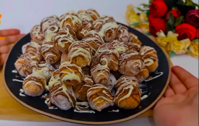 понички с шоколад