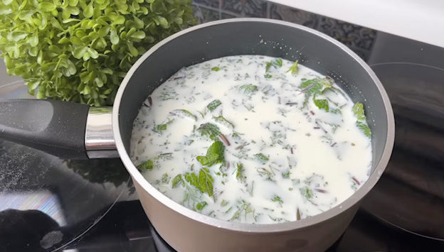 мента в мляко