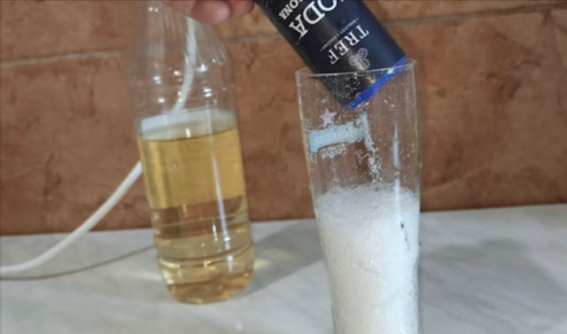  сода в оцет 