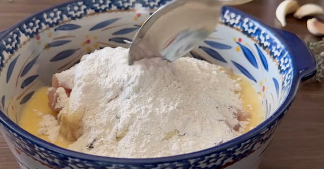  пиле с брашно 