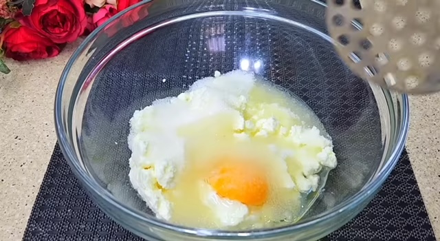 яйце с извара