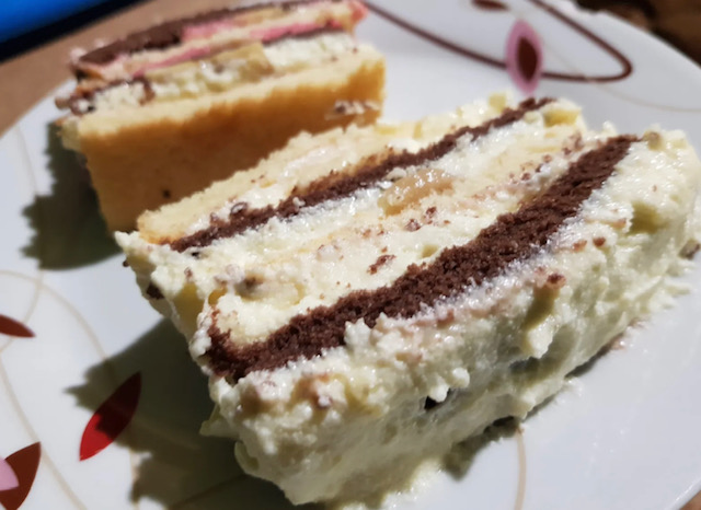 торта метър с два крема