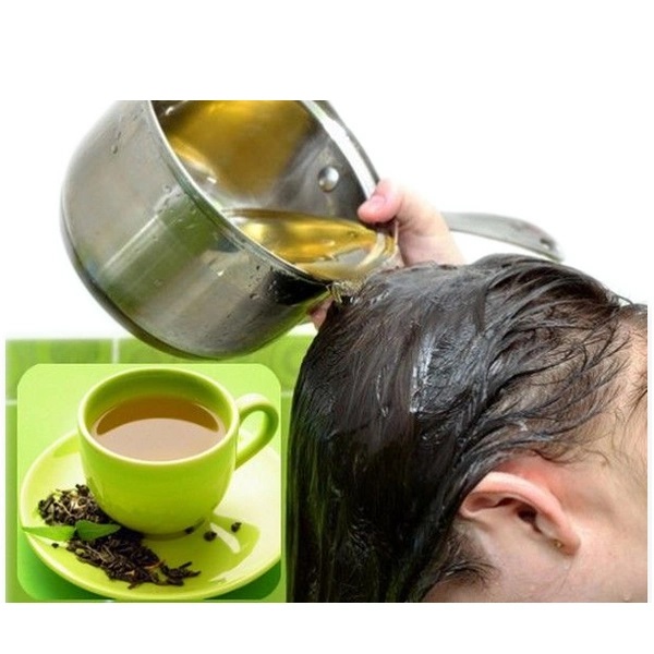 чай измиване коса