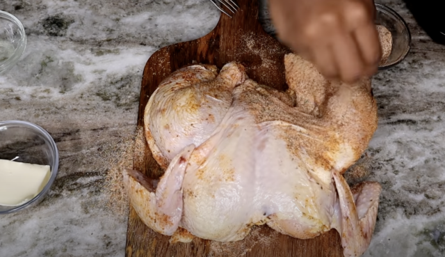 подготовка печено пиле