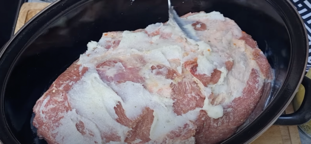  месо със свинска мехлем 