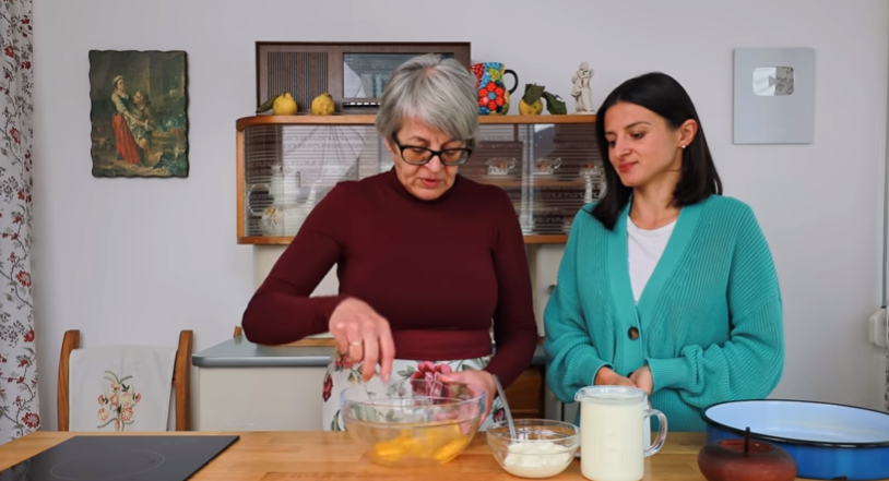  подготвяне омлет 