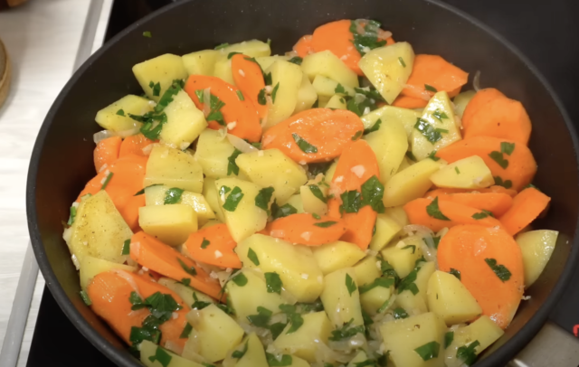 картофи с моркови