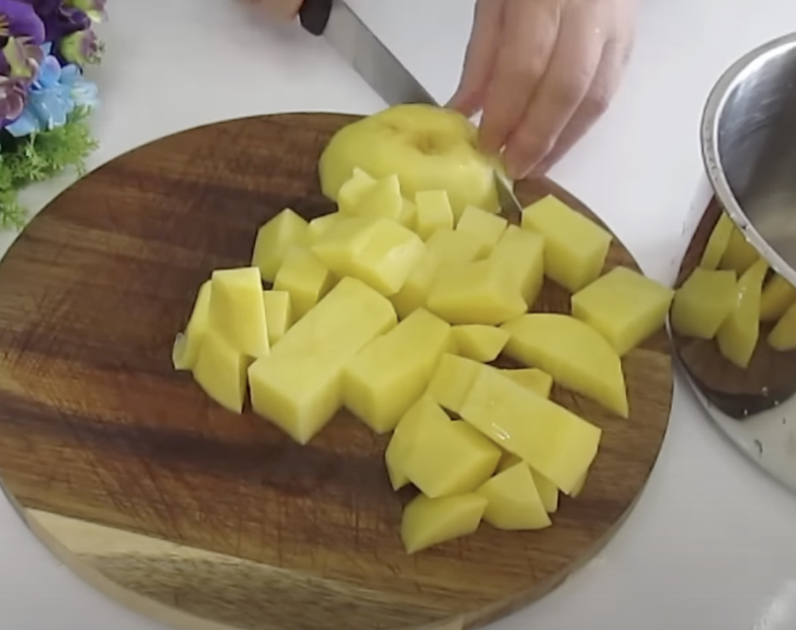 картофи кубчета