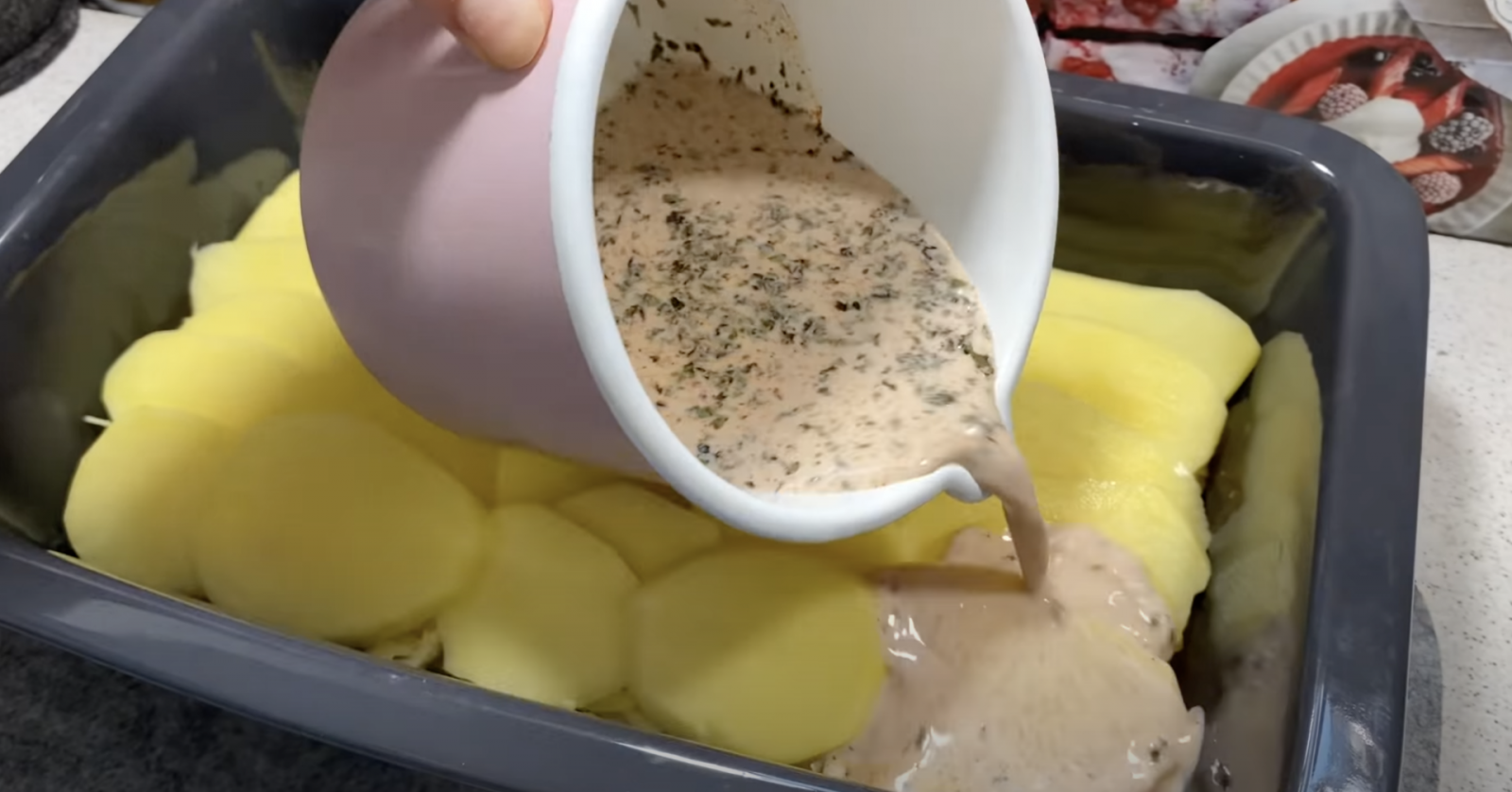 картофи заливка