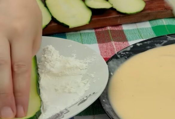 паниране на тиквички
