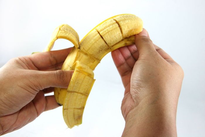 рязане на банан без белене