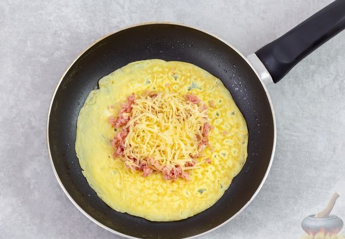 омлет с шунка