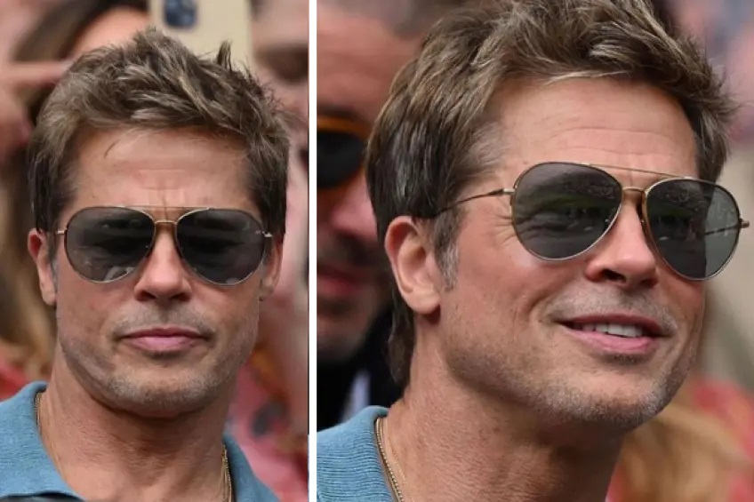  Брад Пит на Уимбълдън 