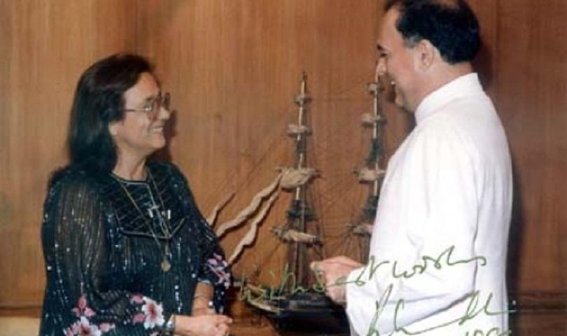 Даниела Кънева и Раджив Ганди