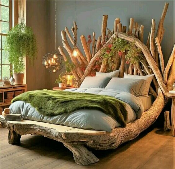 оригинално легло от дърво