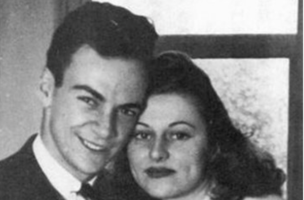 Ричард Файнман със съпругата си