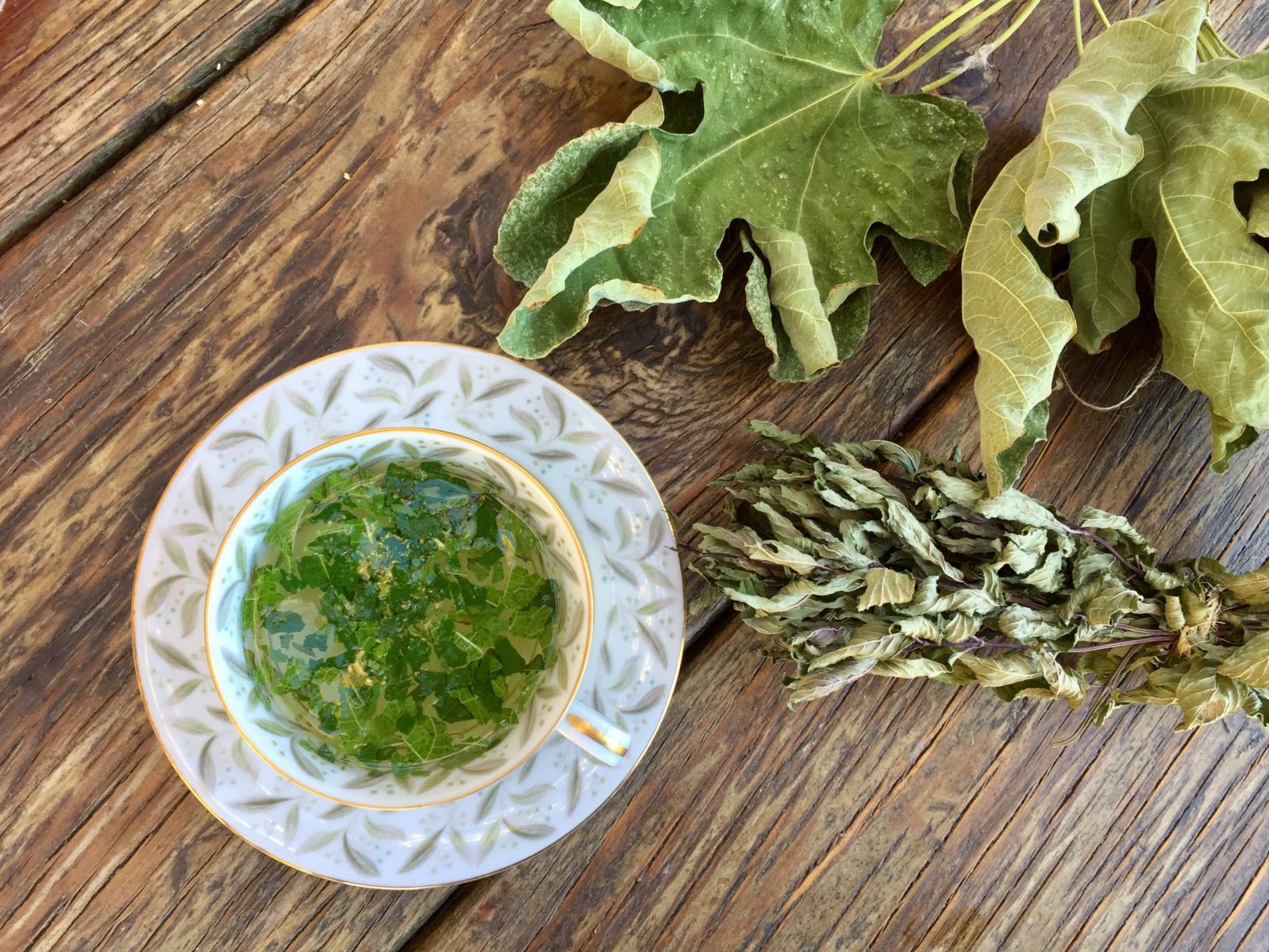 dried fig leaves tea