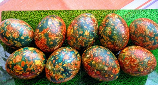 яйца мозайка