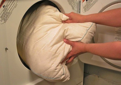 пране възглавница