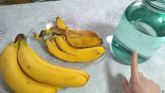 бананови кори във вода