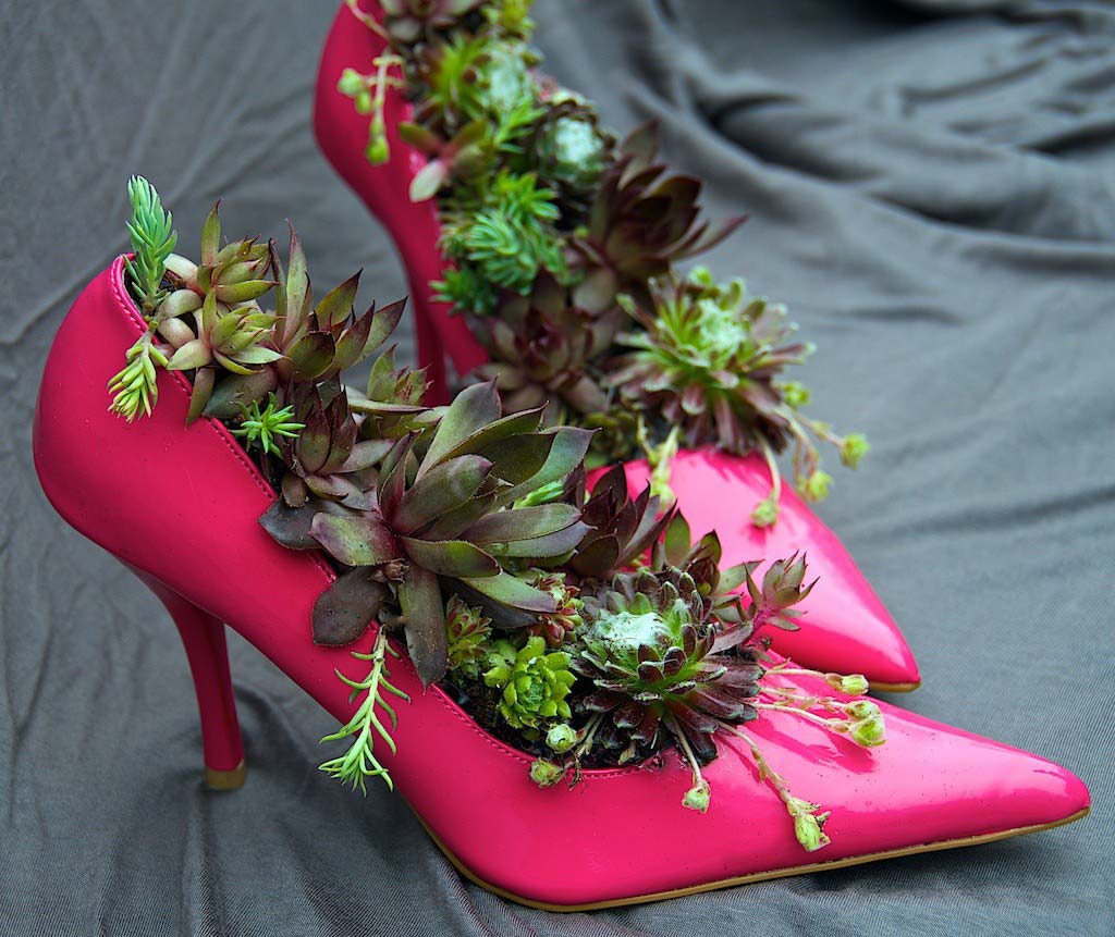 обувки с цветя