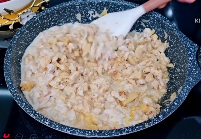 плънка пиле и гъби