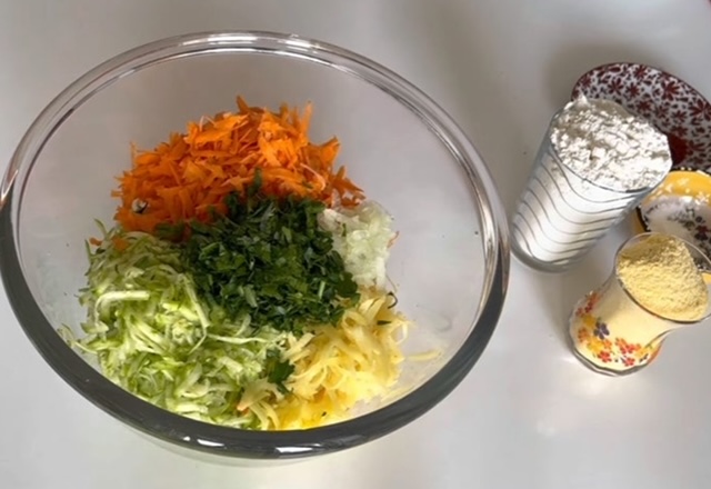grated veggies