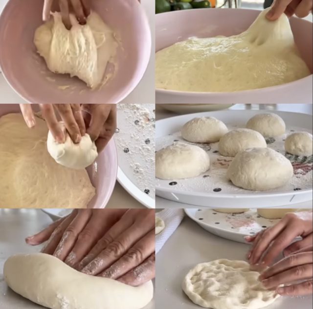 приготвяне тесто мекици
