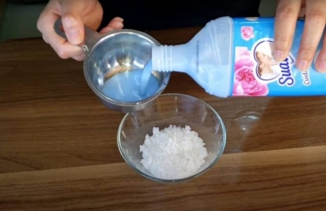 морска сол и омекотител