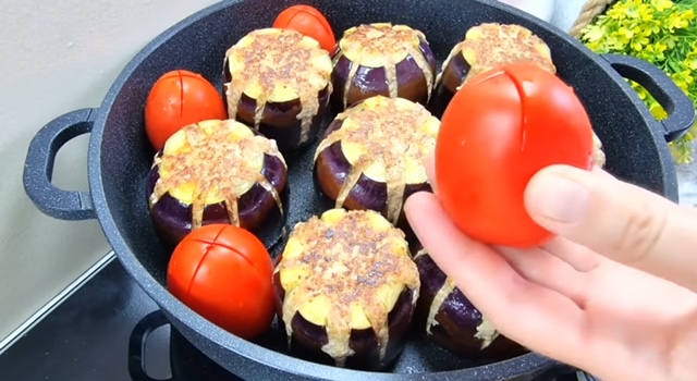 патладжани с домати
