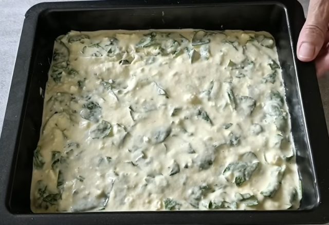 зелник преди печене