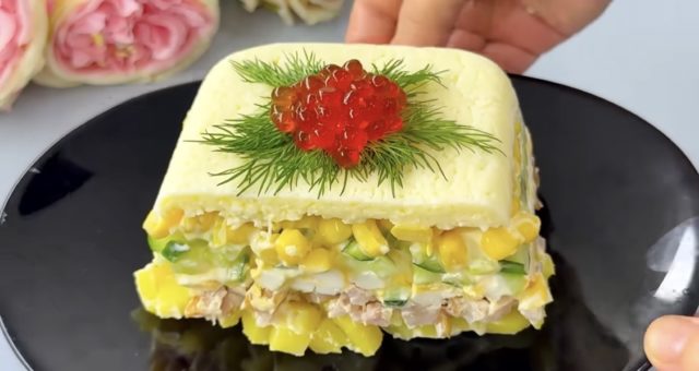 парче солена торта