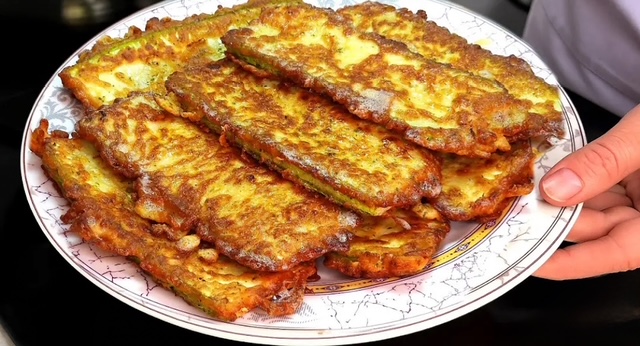 панирани тиквички с кашкавал
