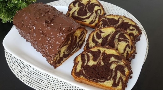 шарен кекс разрез