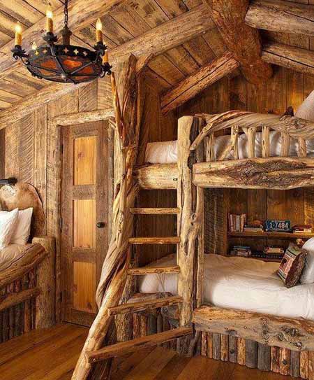 спалня от дърво