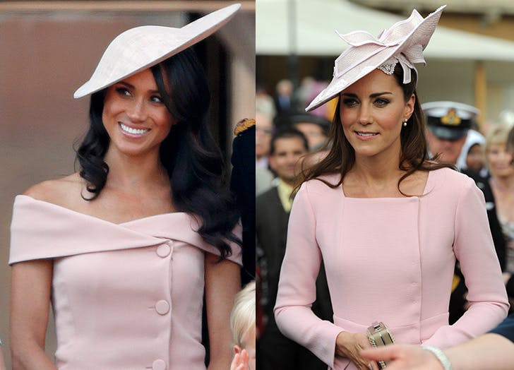 Кейт и Меган елегантни шапки