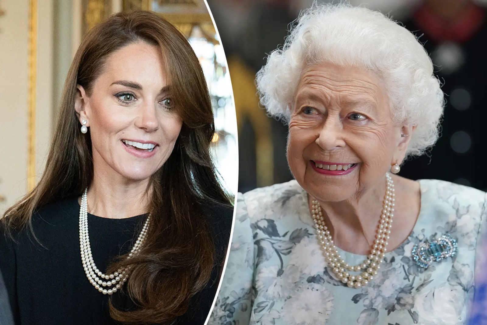 Кейт с перлите на кралицата