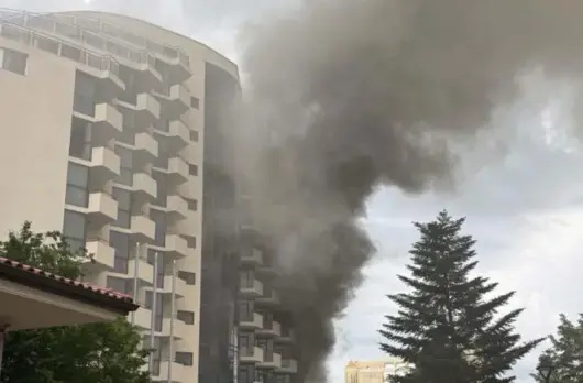 пожар Слънчев бряг