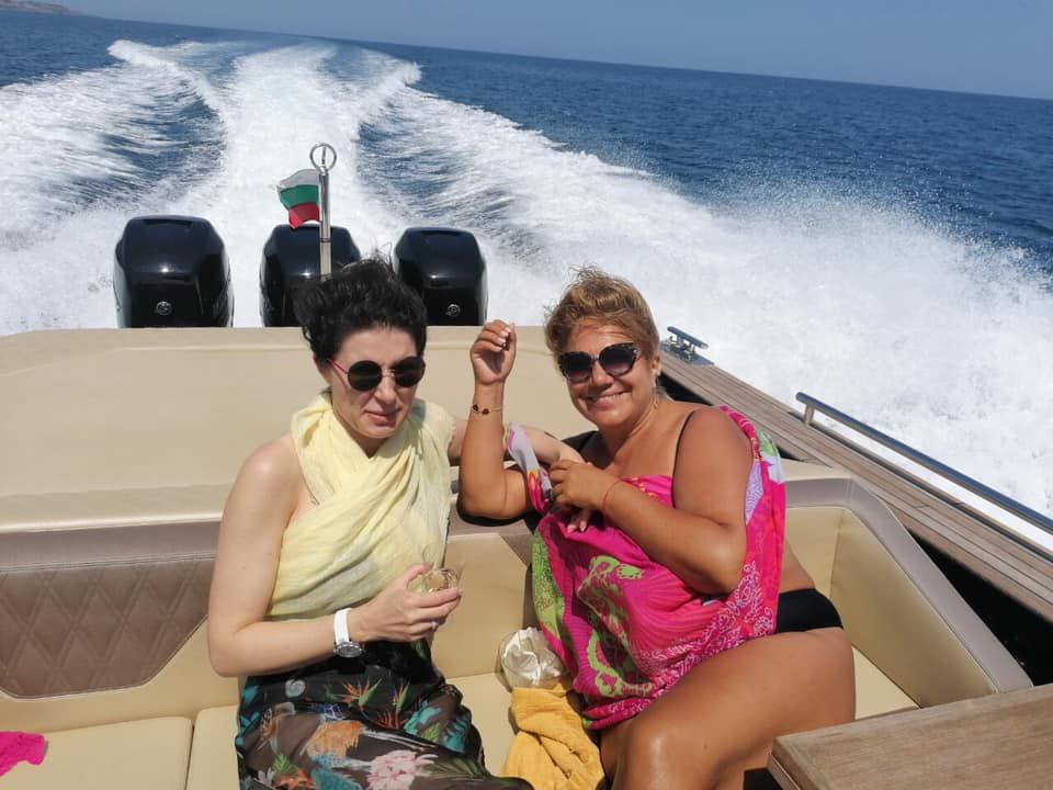 Марта Вачкова на яхта