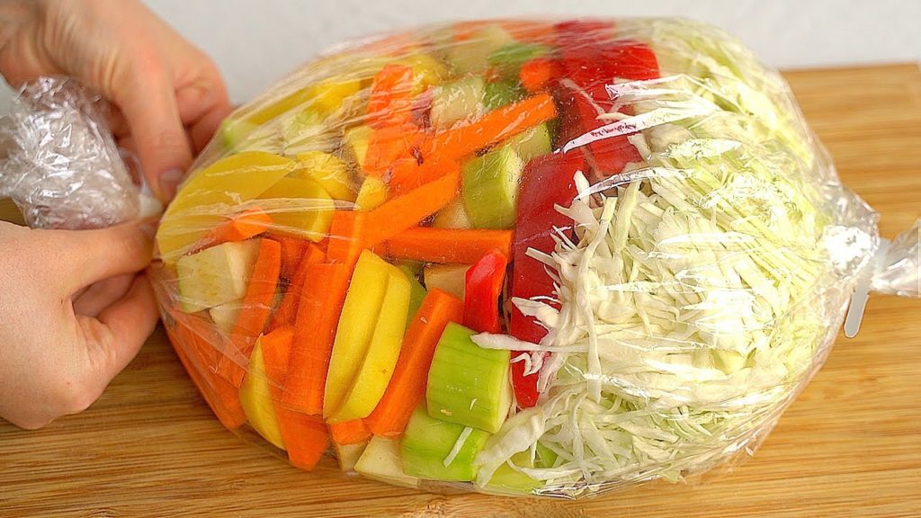 плик със зеленчуци