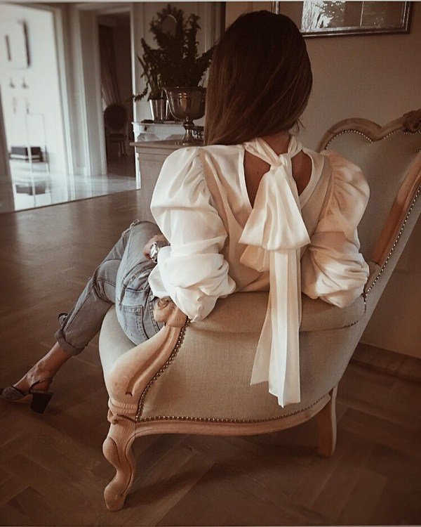 сладка блуза с панделка