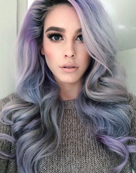 коса с лилав нюанс