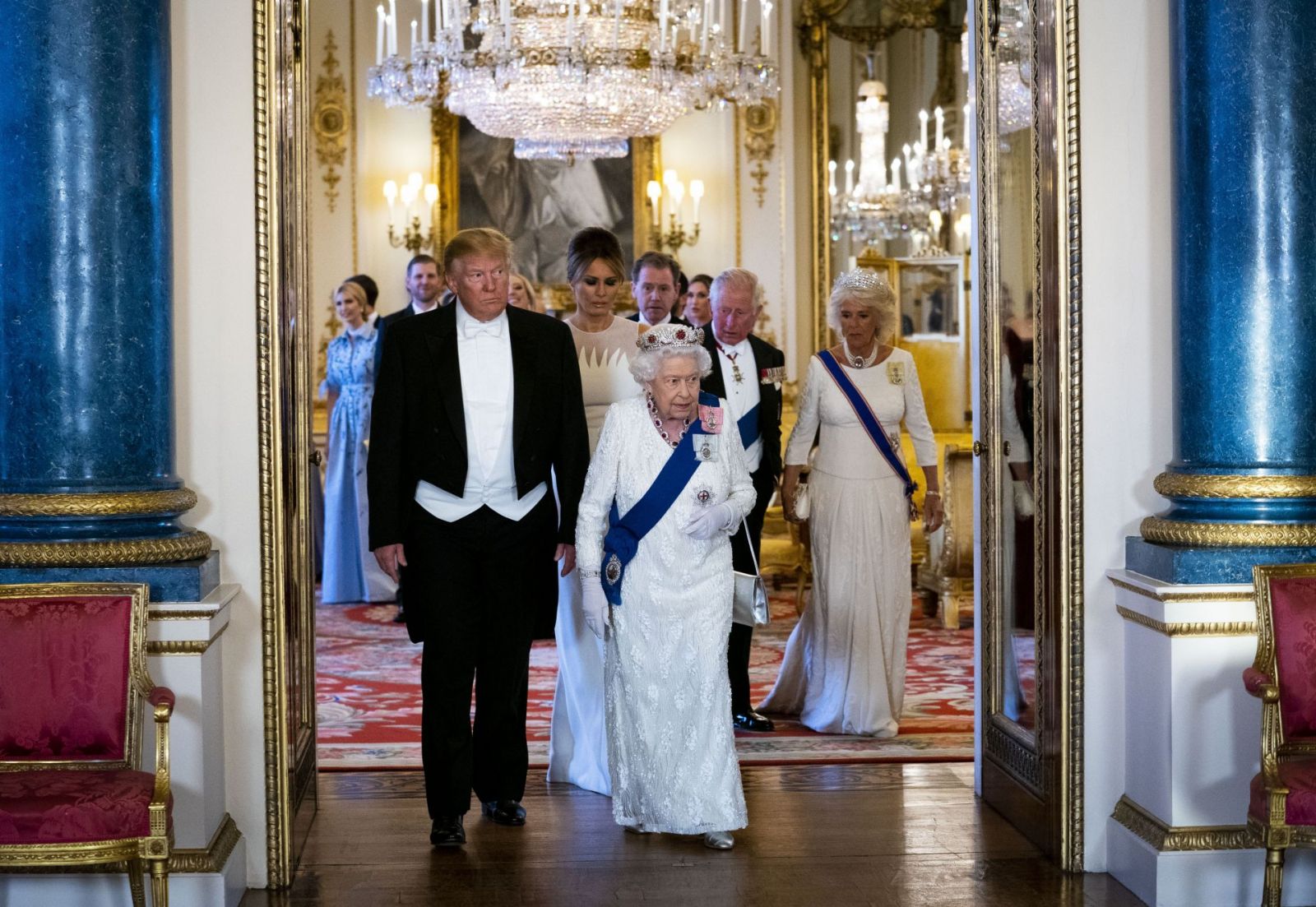 кралицата с Тръмп
