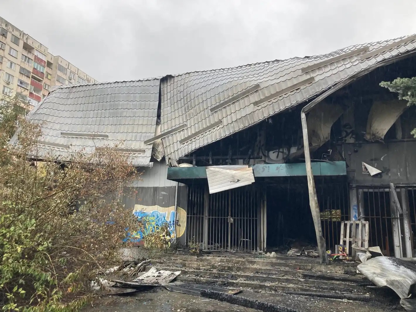 горяла сграда