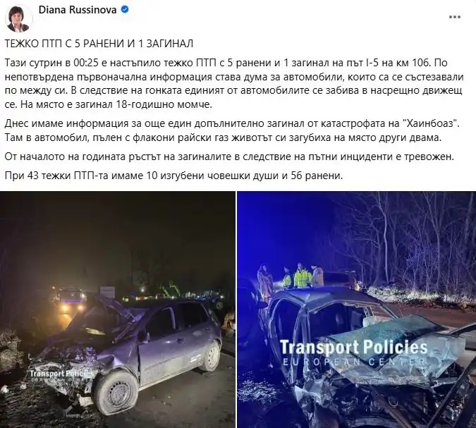 Диана Русинова пост