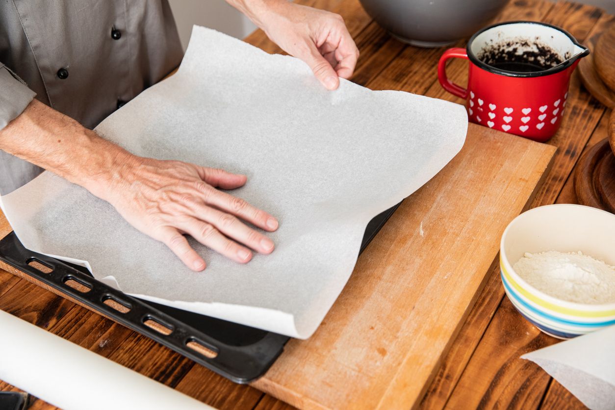 лист хартия печене