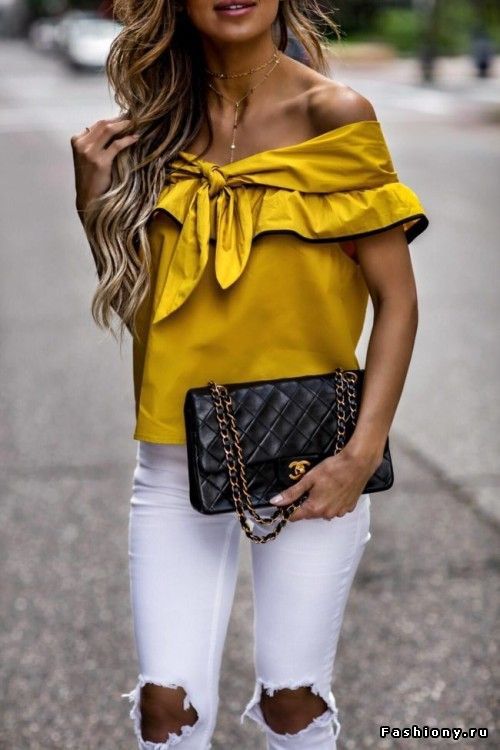 жълта блуза